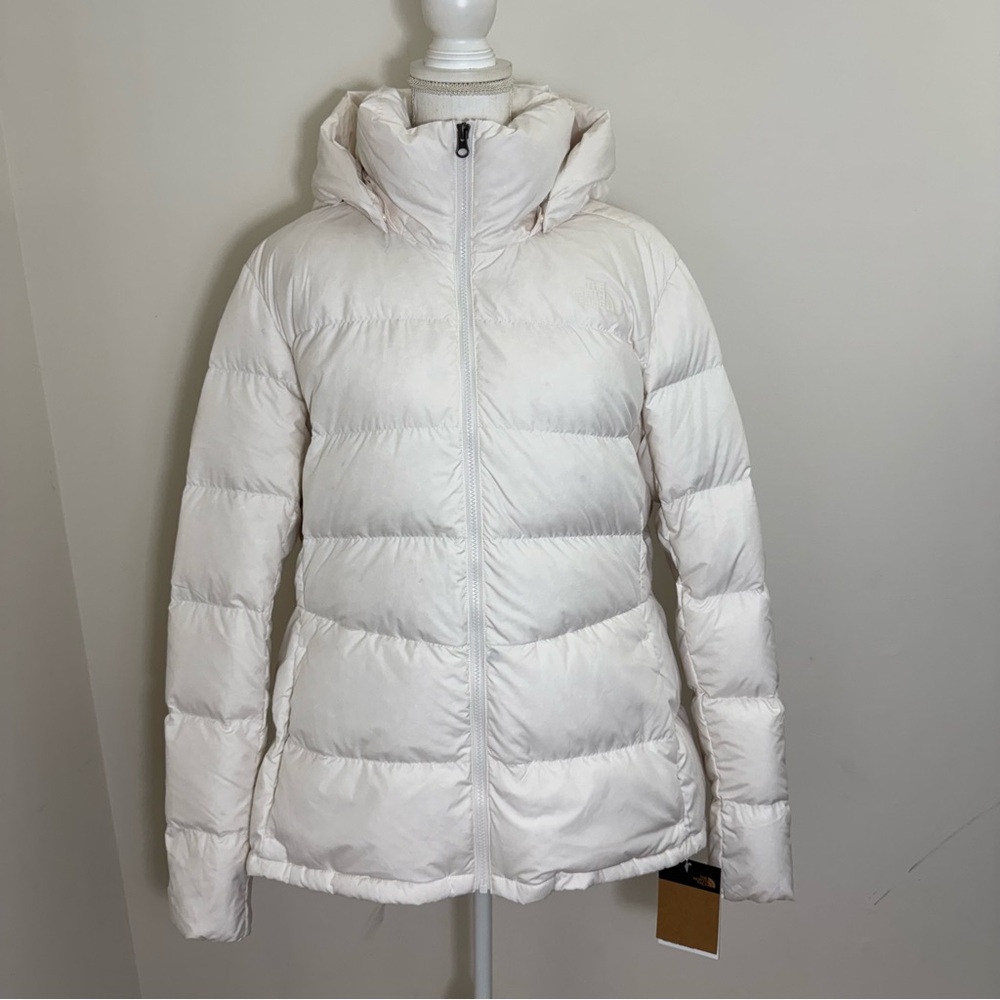 The North Face Women’s Metropolis Jacket Down Coat Gardenia White Sz XXL NEW